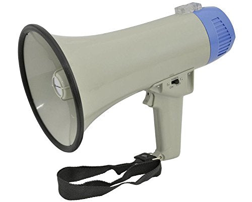 Handheld Compact Megaphone 10W Grey 220X140mm