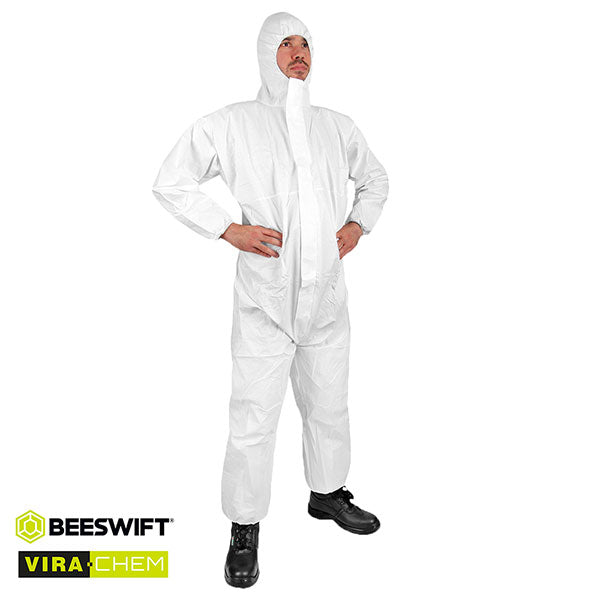 Beeswift Once White XXL Disposable Coverall