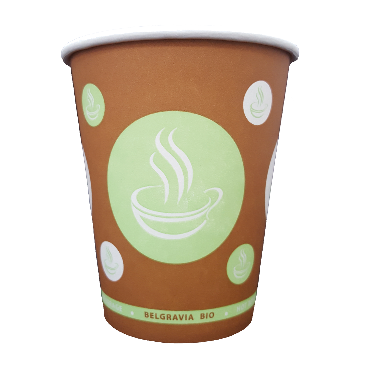 8oz Belgravia Biodegradable & Compostable Single Walled Paper Cups