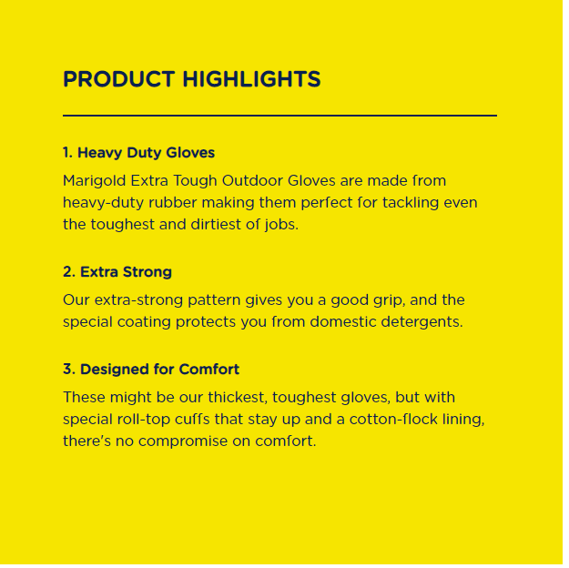 Marigold Outdoor Gloves Per Pair {All Sizes}