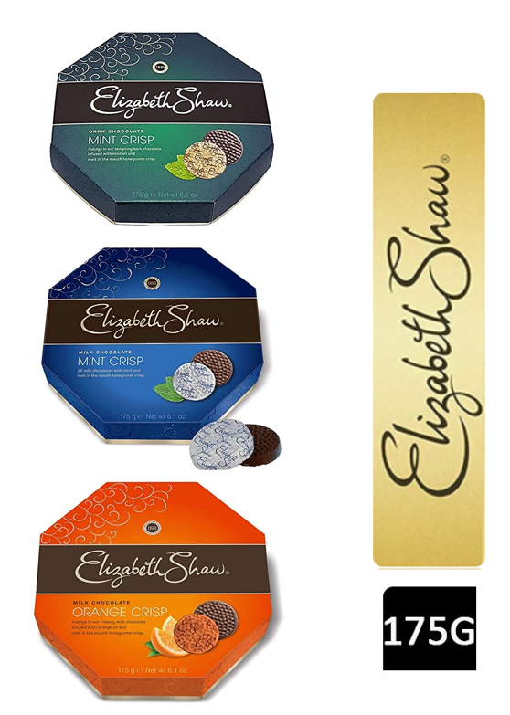Elizabeth Shaw Milk Chocolate {Trio Pack} Orange, Milk & Dark Crisp 3 x 175g