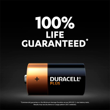 Duracell C Sized Plus Batteries {CDUR+} Pack 2 - UK BUSINESS SUPPLIES