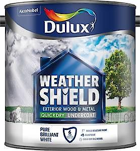 Dulux Weather Shield Quick Dry Undercoat Paint, 750 Ml - Dark Grey