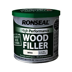Ronseal 35305 High Performance Wood Filler - White 550G