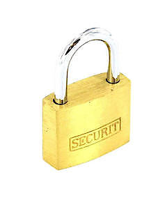 Sec Brs Padlock 3Keys 35Mm S1154
