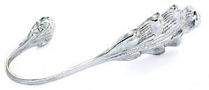 Sec Curt Holdback Chrm 6" S2996