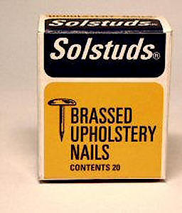 Shaw Upholstery Solstuds Brass 10Mm, White
