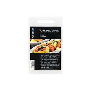 Chef Aid White Poly Chopping Board, Measuring 35Cm X 25Cm X 0.9Cm