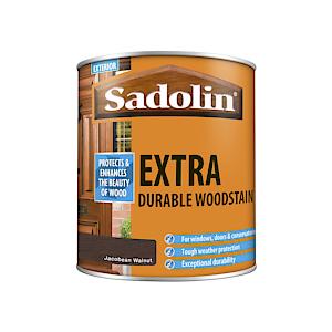 Sadolin Extra Durable Woodstain 1Lt - Jacobean Walnut