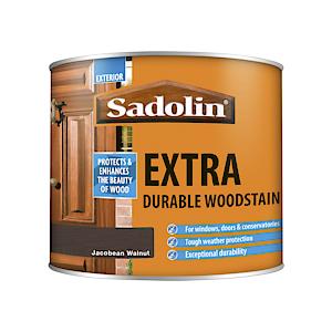 Sadolin Extra Durable Woodstain Jacobean Walnut 0.5 L