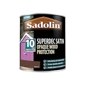 Sadolin Superdec Opaque Wood Protection 1 Litre - Walnut