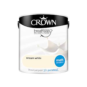 Crown Retail Core Emulsion Matt Cream White 2.5 L