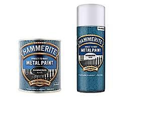 Hammerite Paint Direct To Rust Exterior Gloss Blue Metal Paint 250Ml