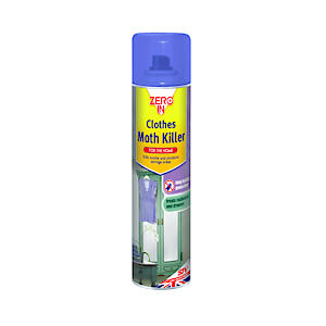 Zero In Clothes Moth Killer - 300 Ml Aerosol Ready-To-Use