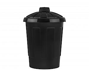 Robert Scott Otde80 Waste Bin, Black, 85 Litres Capacity