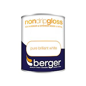 Berger 750Ml Non Drip Gloss Pure Brilliant White
