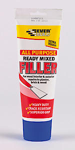 Everbuild All Purpose Ready Mixed Filler – Interior And Exterior Use – Dries White – 330G Tube