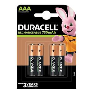 Duracell Aaa Rechargeable Batteries (Pack Of 4)