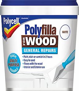 Polycell 5207197 Polyfilla Tub For Wood General Repairs, 380 G, White