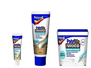 Polycell Polyfilla Wood General Repair 480Gm Light Cartridge