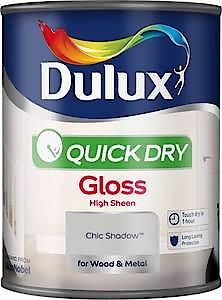 Dulux Quick Dry Gloss Paint For Wood And Metal - Magnolia 750 Ml
