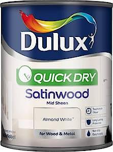 Dulux Quick Dry Satinwood Paint For Wood And Metal - Willow Tree 750Ml