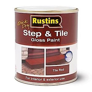 Rustins Step & Tile Paint Red 250Ml