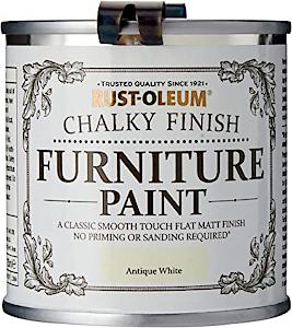 Rust-Oleum Amz0012 Chalky Finish Furniture Paint - Antique White - 750Ml
