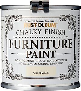 Rust-Oleum Amz0014 Chalky Finish Furniture Paint - Clotted Cream - 750Ml