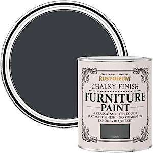 Rust-Oleum Amz0035 Chalky Watercolour Furniture Paint Graphite 125Ml