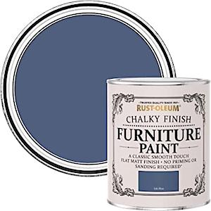 Rust-Oleum Chalk Chalky Furniture Paint Ink Blue 750Ml, 0070024G1