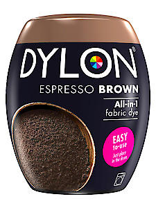 Dylon All In 1 Fabric Dye Espresso Brown 350G