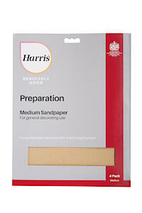 Harris Seriously Good Preparation Medium Sand Paper Sheets - Pack Of 4