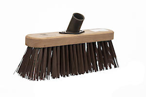 Castledale 10" Stiff Brush Head | Socket | Synthetic Bristles | Brown | CD-3006