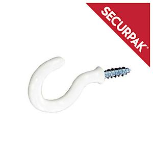 Cup hook White 25mm (9)