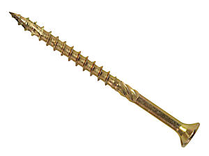 Forgefast Elite Fast-Start Woodscrews | 5.0 X 90Mm | Zinc Yellow | Box 100