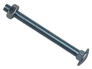 Carriage Bolt & Nut Zp M8 X 100Mm Bag 10