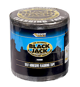 Everbuild Black Jack Strong Self Adhesive Flashing Tape – Natural Lead-Look Finish – 150Mm X 3M