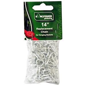 Replacement 14inch Hanging Basket Chain 3 Strand with Hook
