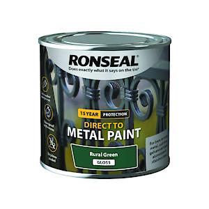 Ronseal Direct To Metal Paint Rural Green Gloss 250Ml