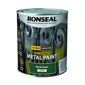 Ronseal Direct To Metal Paint Rural Green Gloss 750Ml