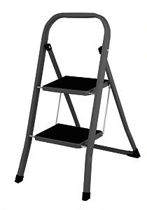 2 Step Ladder With Non-Slip Grey