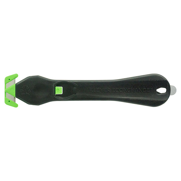 Klever Eco Xchange 20 Safety Cutter Black/Green Box 10's