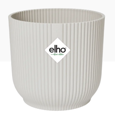 Elho Vibes Fold Display Pot 14cm SILKY WHITE - UK BUSINESS SUPPLIES