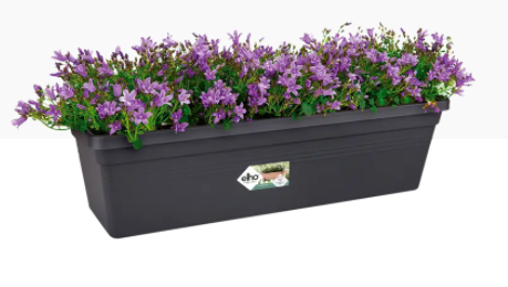 Elho Greens Basics Trough Large 60cm LIVING BLACK