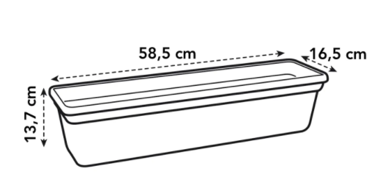 Elho Greens Basics Trough Large 60cm LEAF GREEN