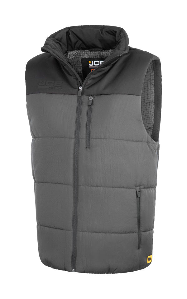 Jcb Unisex Padded Gilet Grey/Black ALL SIZES