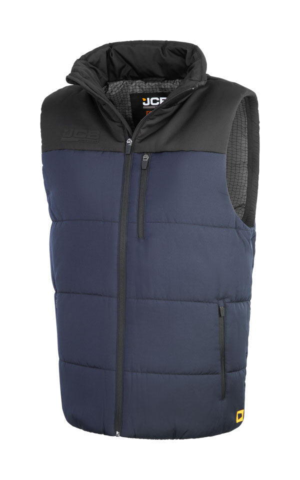Jcb Unisex Padded Gilet Navy/Black ALL SIZES