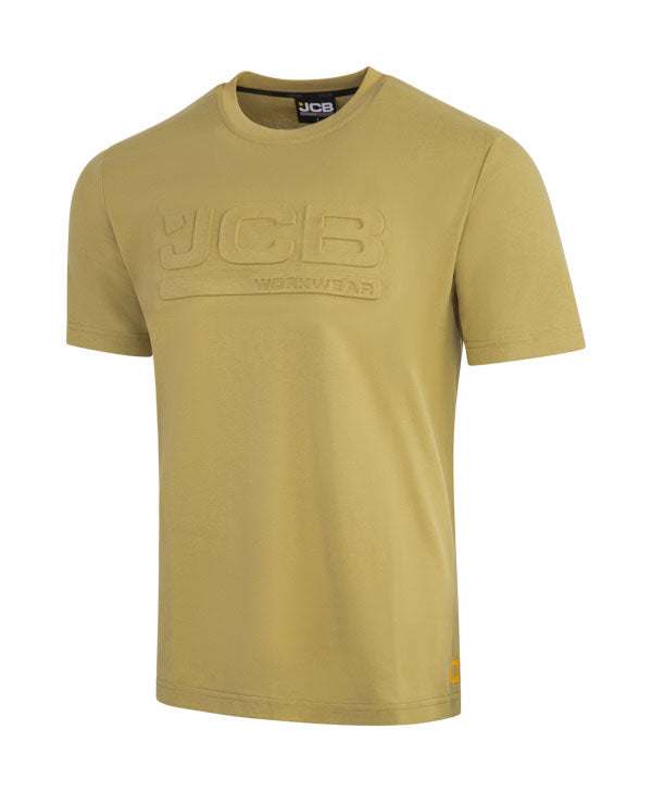 Jcb Unisex 3D Embossed T-Shirt Olive ALL SIZES