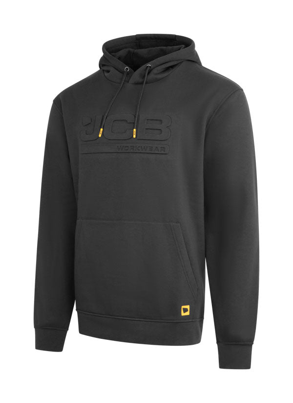 Jcb Unisex Embossed Hoody Black ALL SIZES